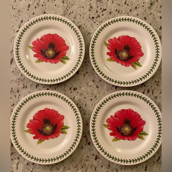 NWT • Portmeirion Botanic Garden design, Melamine Salad Plates 8” (Set of 4) - Picture 2 of 5